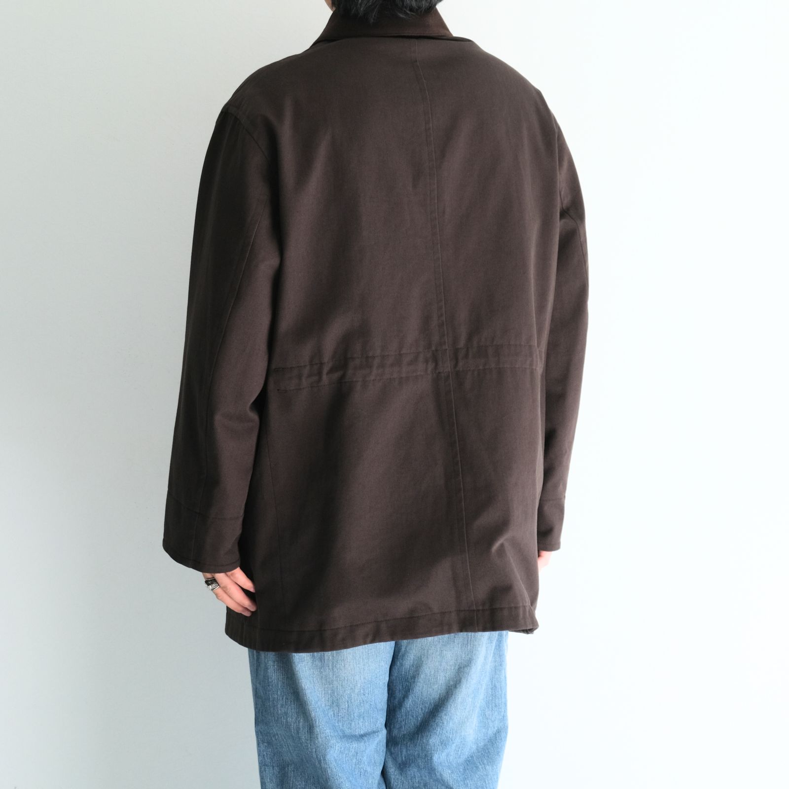 WASHED VINTAGE TWILL MIL-COAT / ジャケット / DARK BROWN