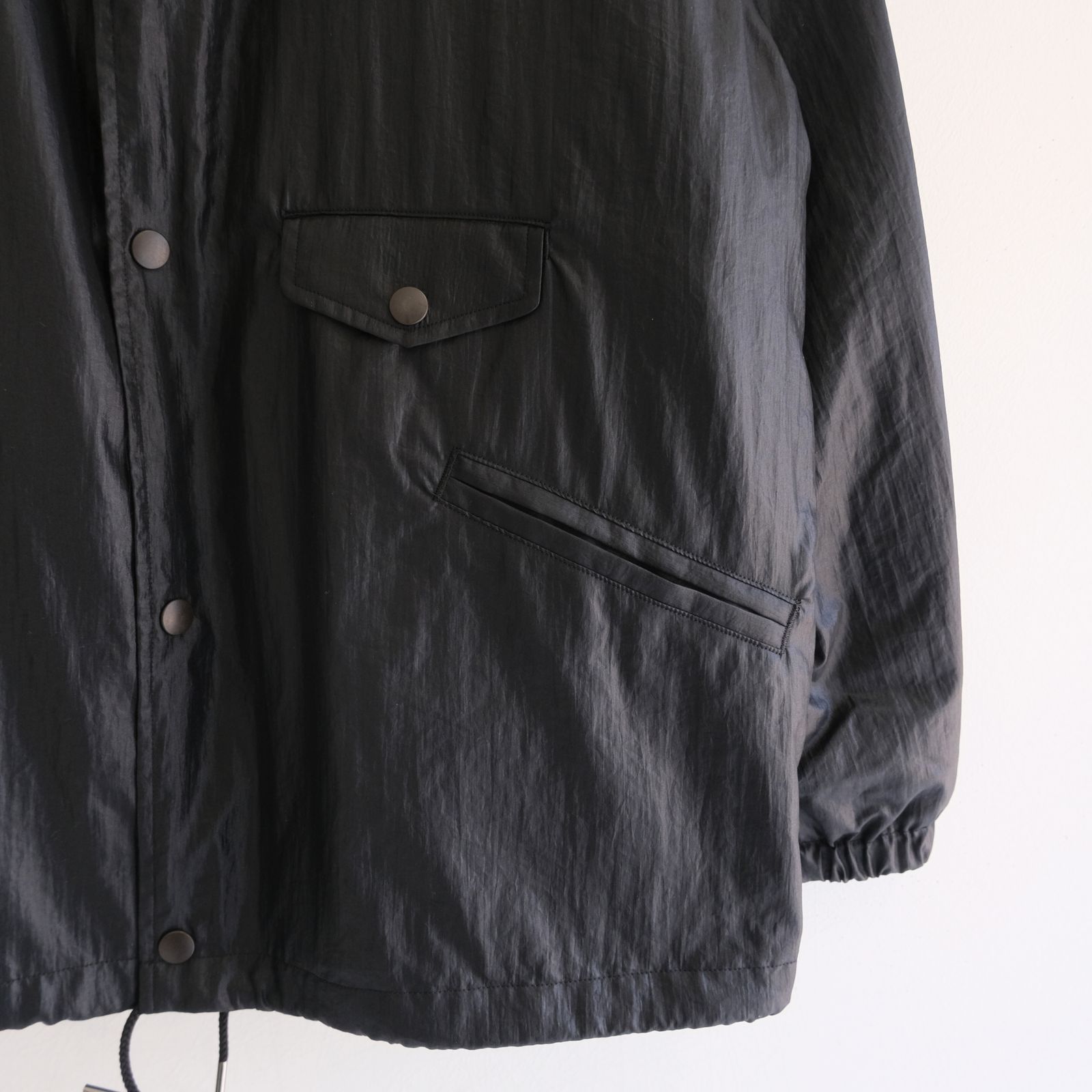 LUSTER NYLON TAFFETA COACH JKT / ジャケット / コーチジャケット / BLACK