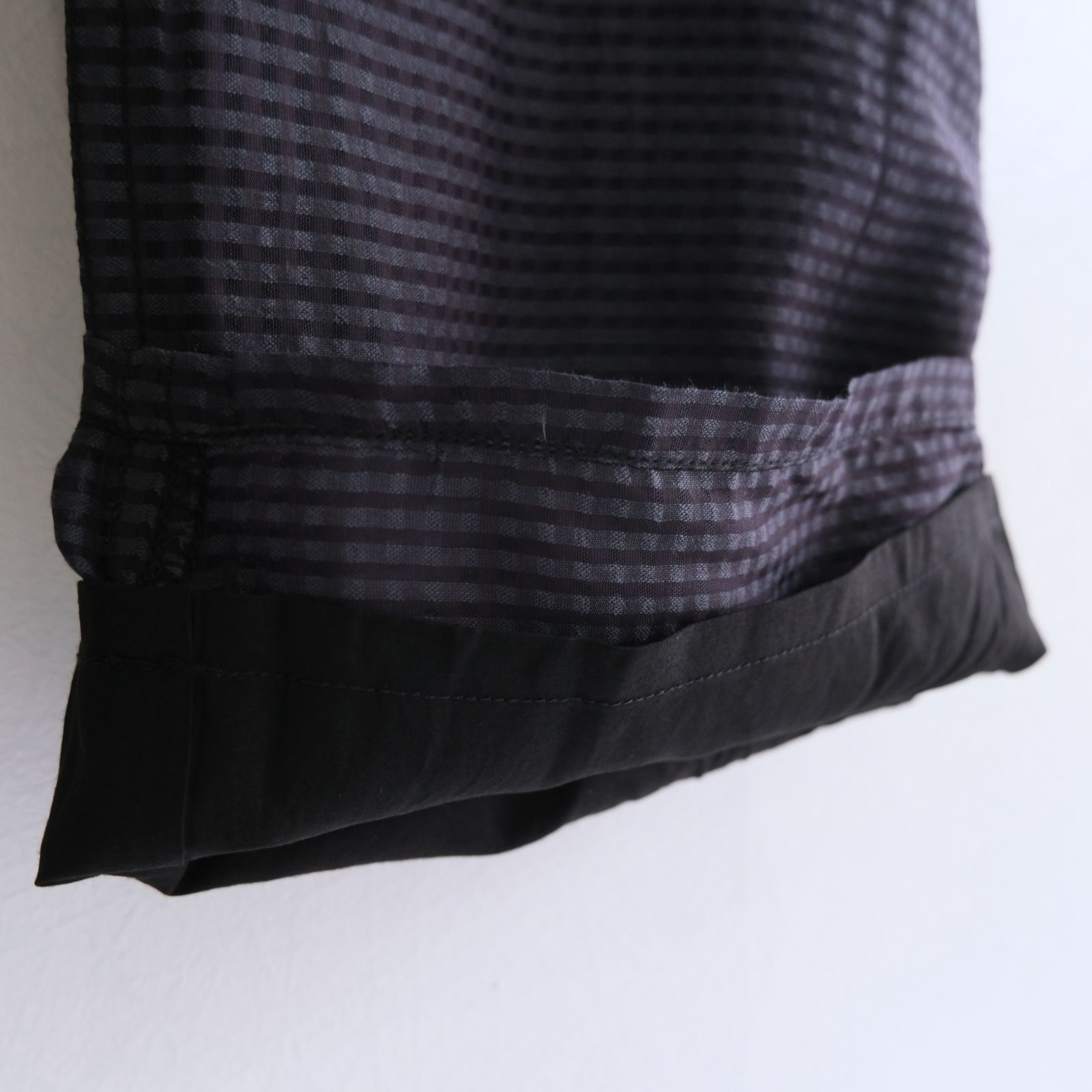 Lee / SEVEN BY SEVEN  / SHEER COWBOY PANT ‐Gingham Check Indian fabric‐ （Navy）