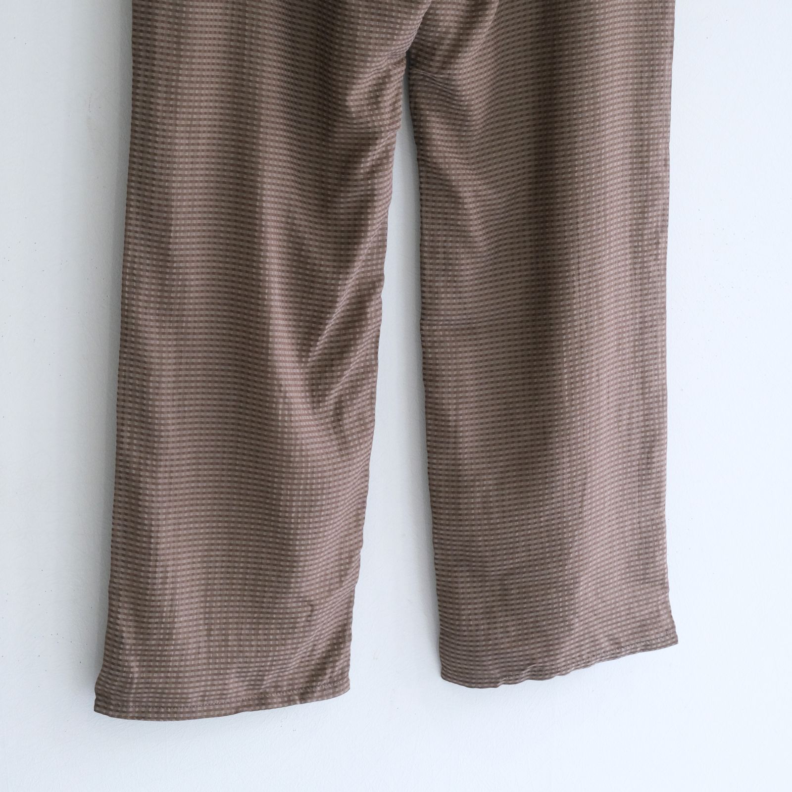 Lee / SEVEN BY SEVEN  / SHEER COWBOY PANTS ‐Gingham Check Indian fabric‐ /