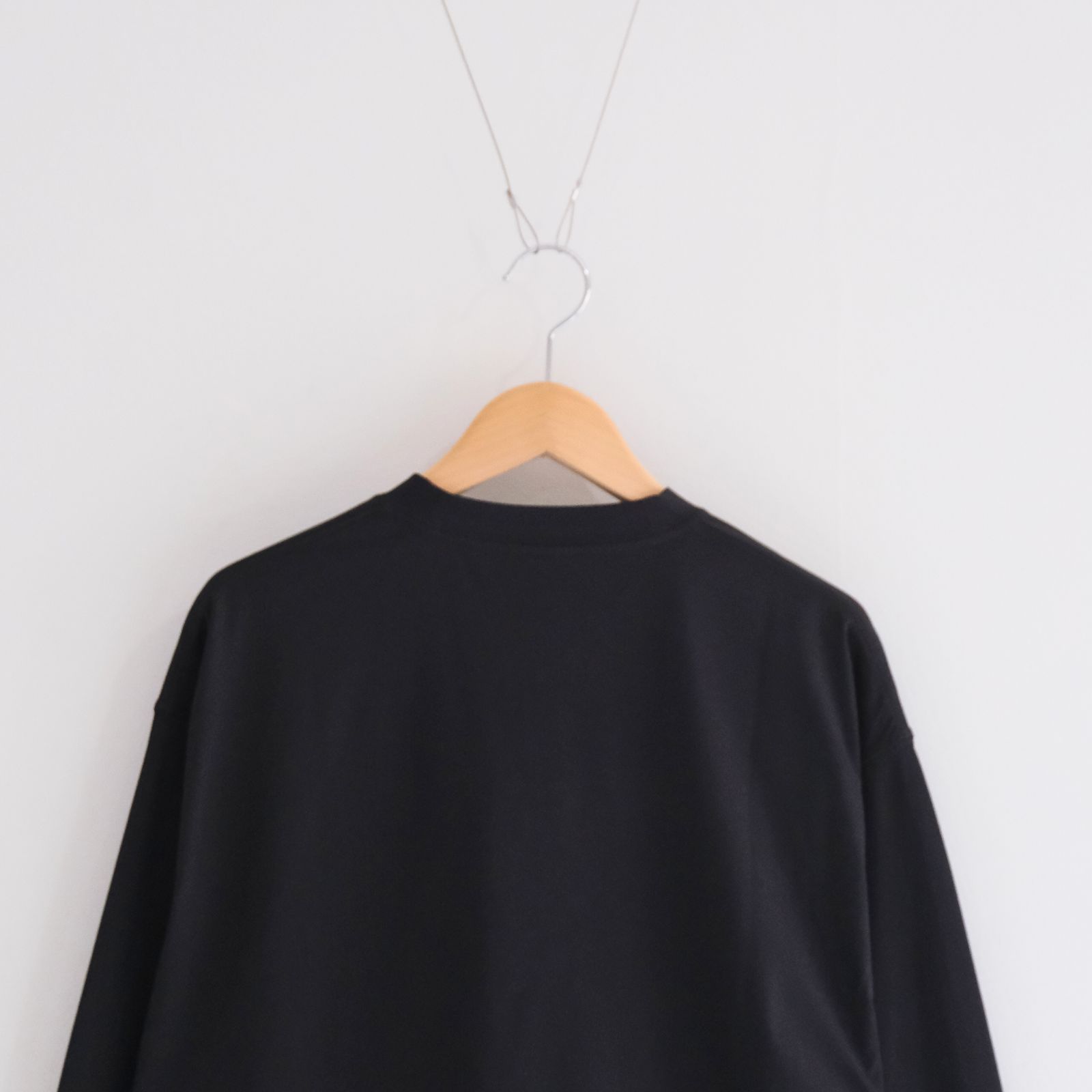 DRY DRAW CORD LONG SLEEVE T-SHIRTS / ロングスリーブTシャツ / UPF50＋ / 紫外線カット / BLACK