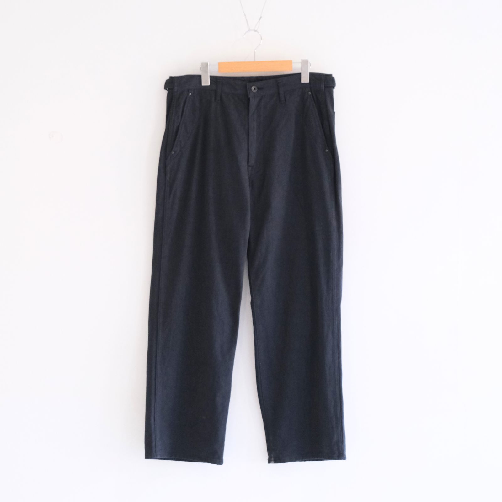 FADED CORKSCREW TWILL WORK PANTS（FADED BLACK）