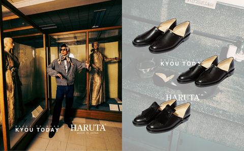 【KYOU / キョウ】〈KYOU × HARUTA〉5シーズン目となるコラボレーションはHARUTAのシグネチャーモデルでもあるスポックシューズ。（”SHEPHERD" Multiway Modified Spock by HARUTA）