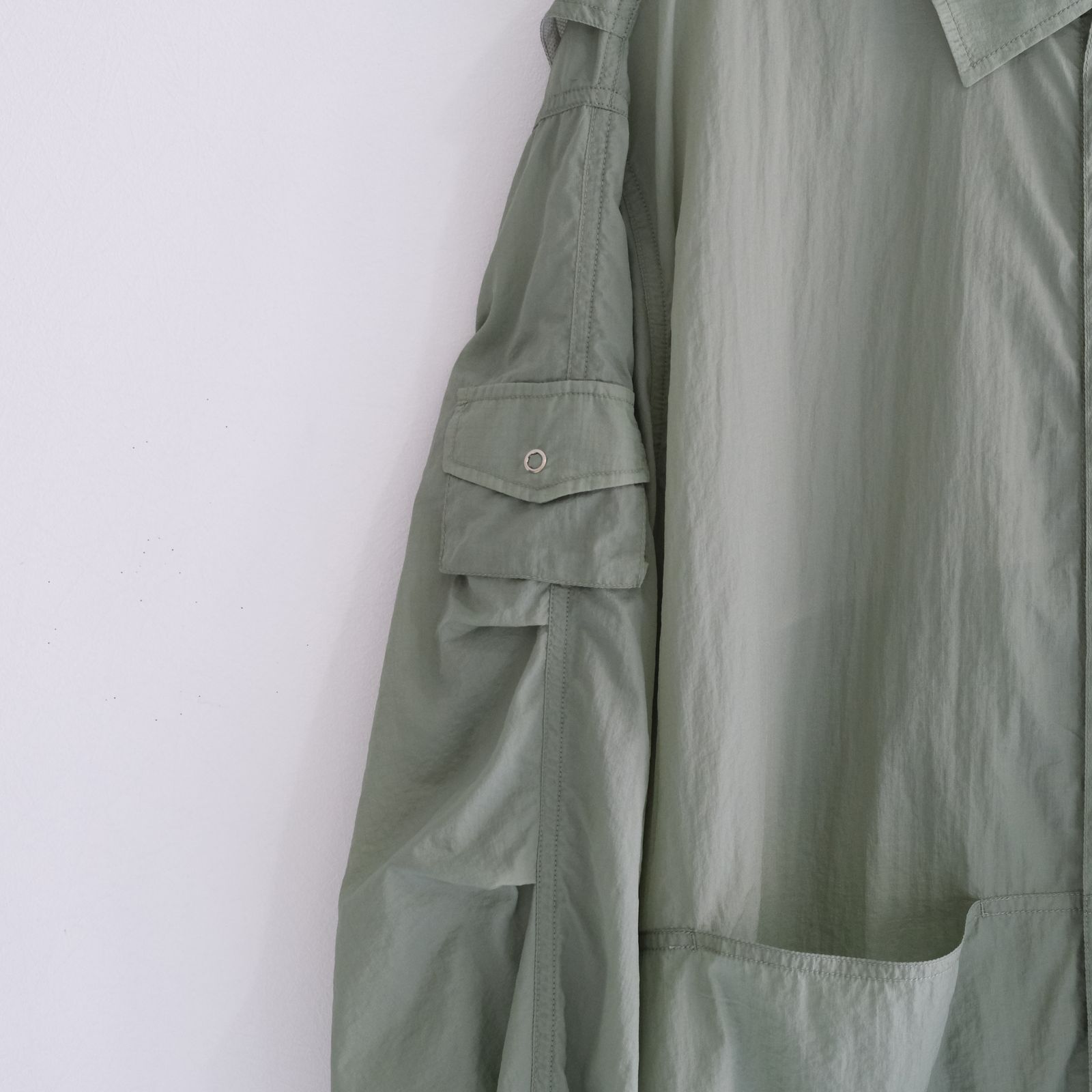 Photographer L/S Shirt Jacket / シャツジャケット / ナイロン / Light Green