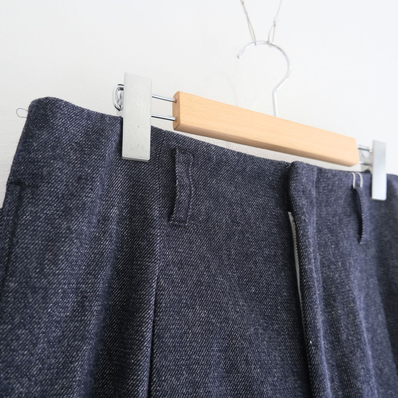 【残り1点】Tucked Wide Trousers / タクト ワイド トラウザー（Indigo）