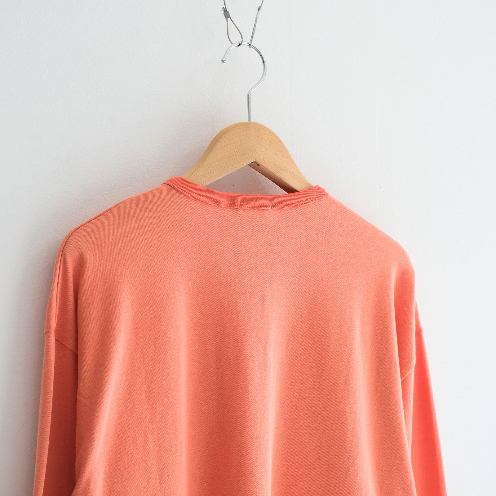 FADED TWIST TENJIKU HENLEY-NECK TOP / ヘンリーネック / ロンT / ORANGE