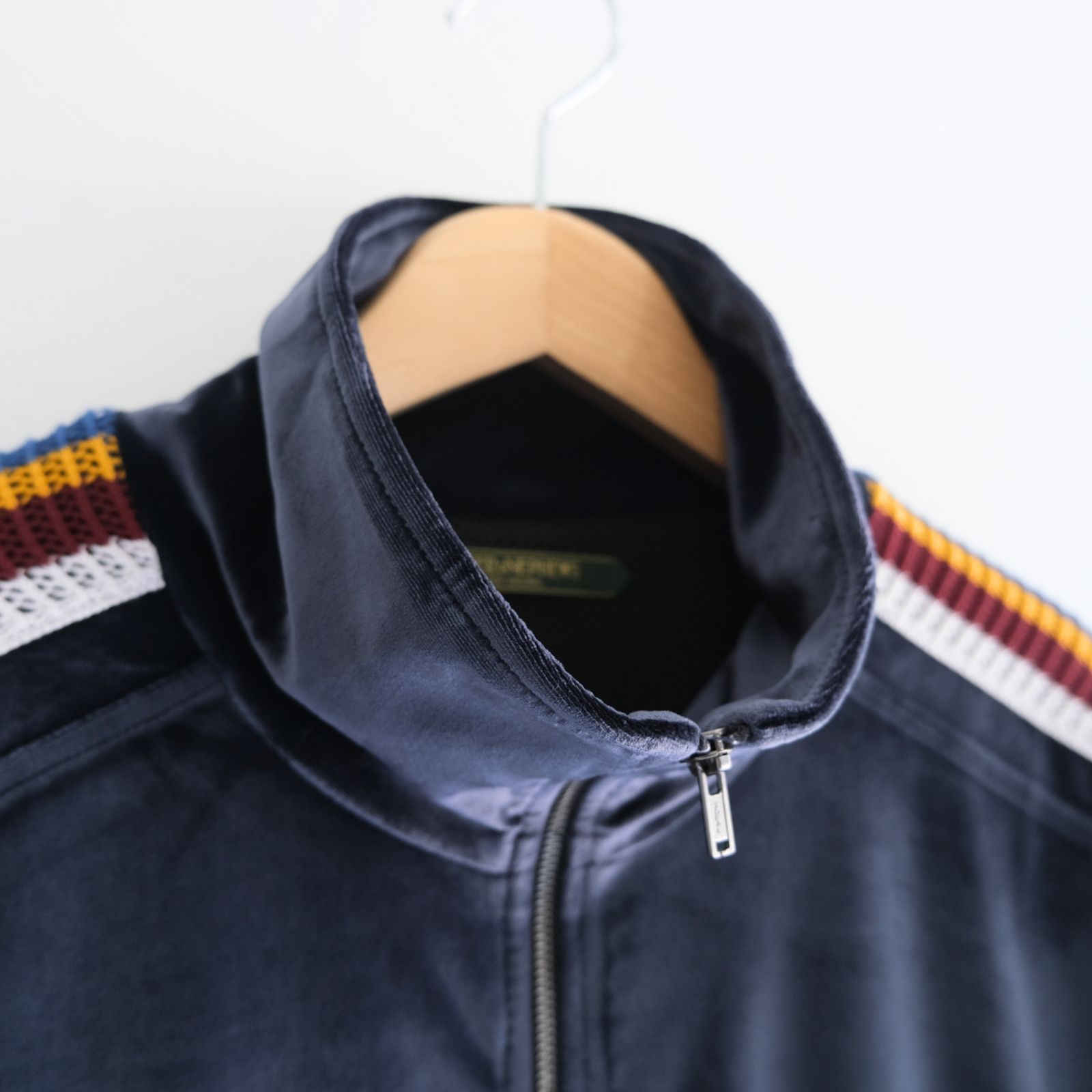 VELOUR TRACK JACKET（NAVY）