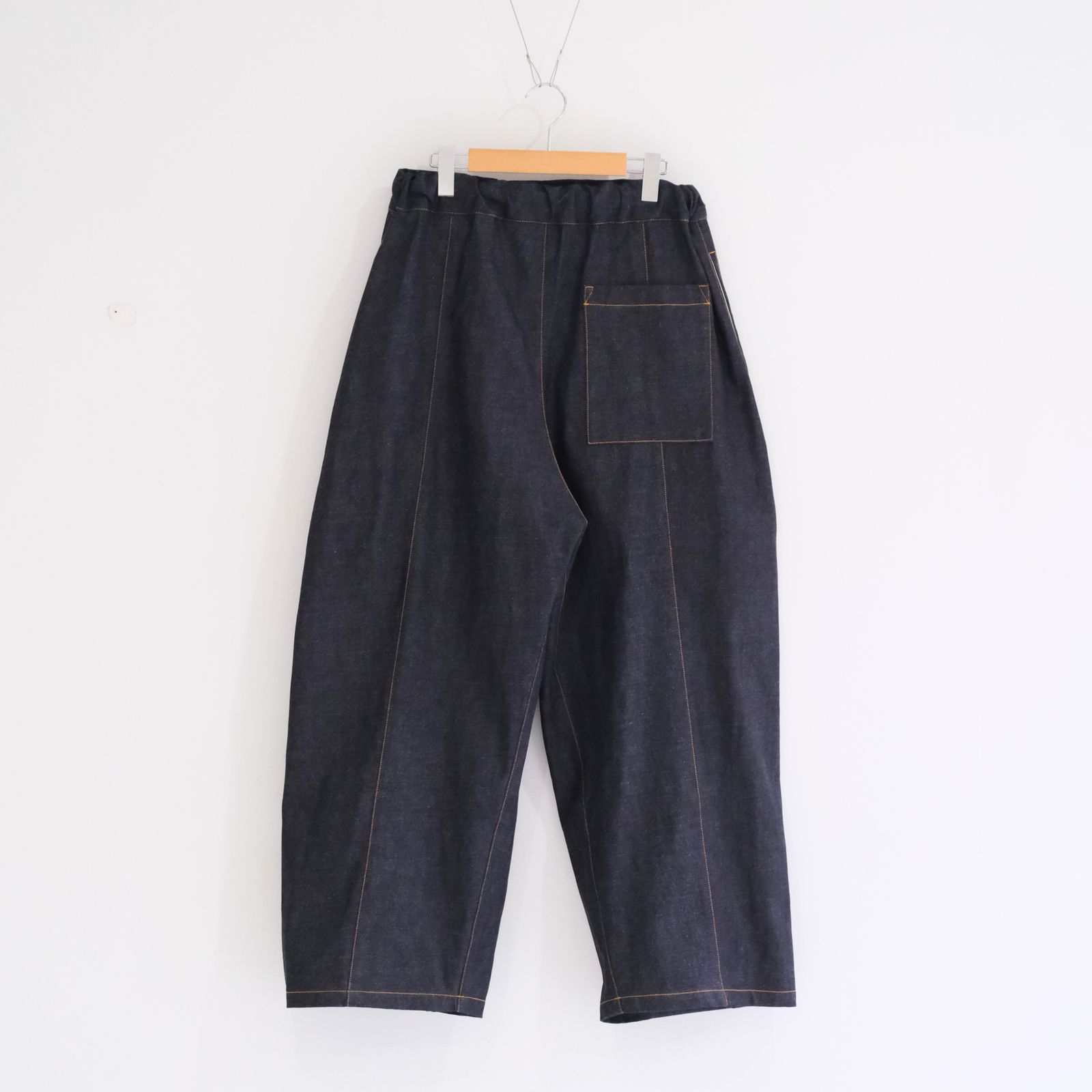 BOX PLEAT TROUSER RAW DENIM/ ボックスプリーツトラウザー / デニム / パンツ / ボトムス / RAW INDIGO