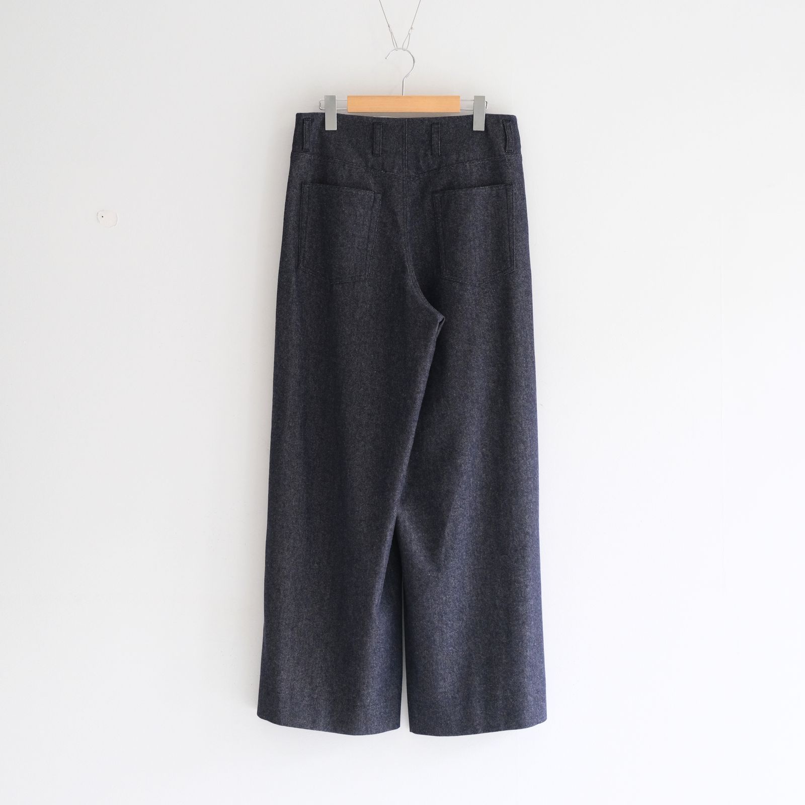 【残り1点】Tucked Wide Trousers / タクト ワイド トラウザー（Indigo）