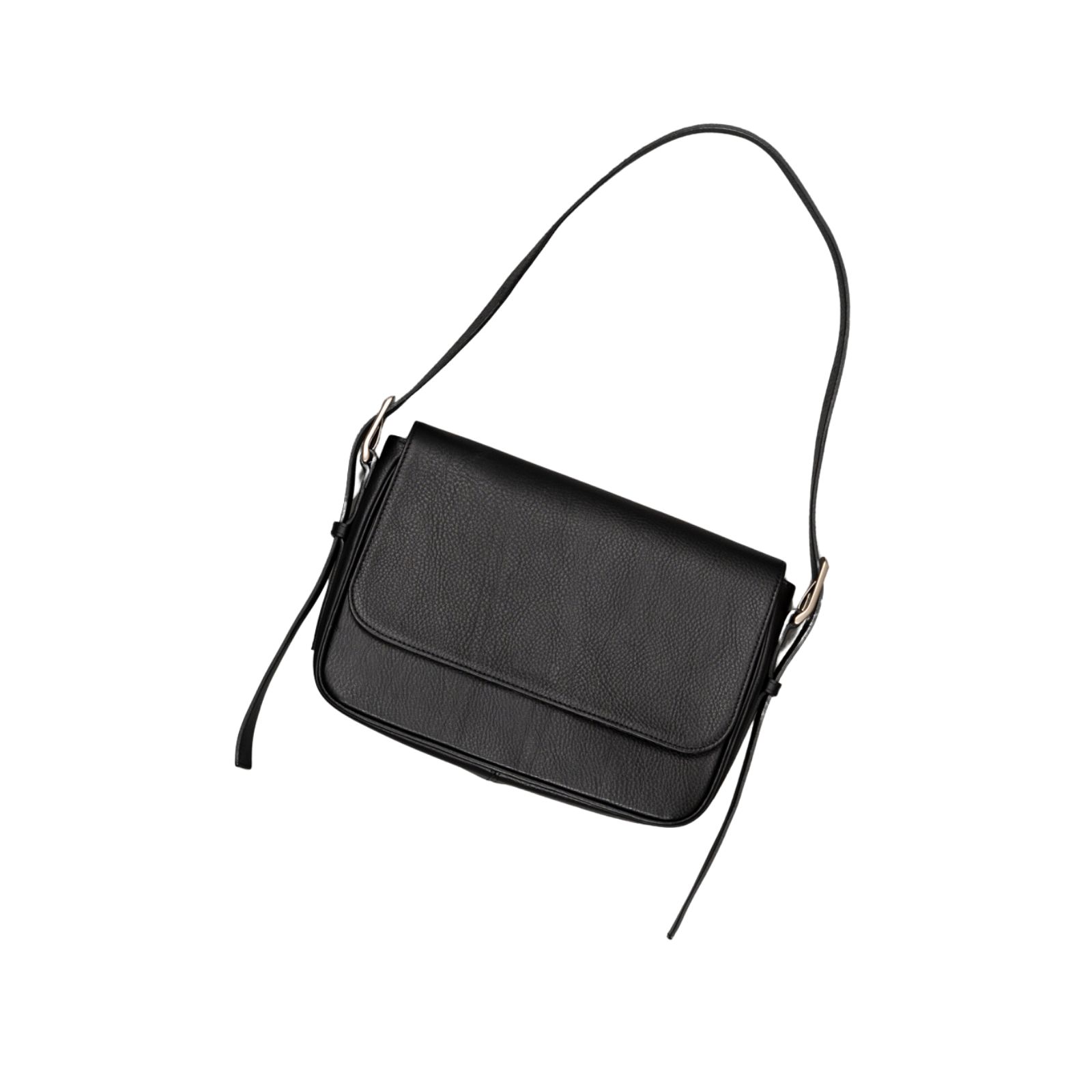 【入荷時期：2026年8-9月頃】Leather Shoulder Bag [Dumbo] / レザー ショルダー バッグ [ダンボ]（Black）