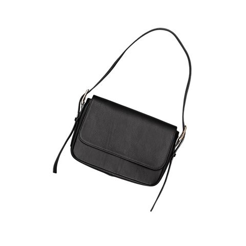 【入荷時期：2026年8-9月頃】Leather Shoulder Bag [Dumbo] / レザー ショルダー バッグ [ダンボ]（Black）