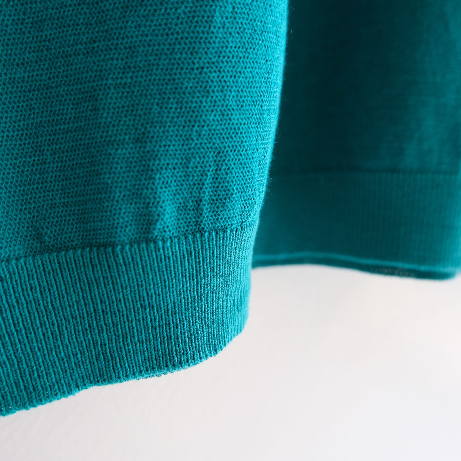 TWISTED COTTON KNIT PULLOVER / ニット / コットン / PEACOCK GREEN