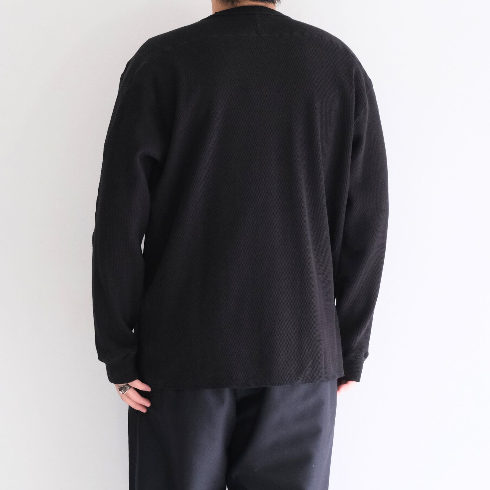 HEAVY WEIGHT THERMAL SHIRTS / ヘビーウェイトサーマルシャツ（Black）