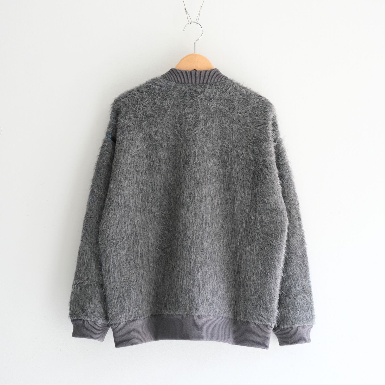 Suri Alpaca Bomber Jacket / ジャケット / ボンバージャケット / アルパカ / スリアルパカ / Grey / Turquoise