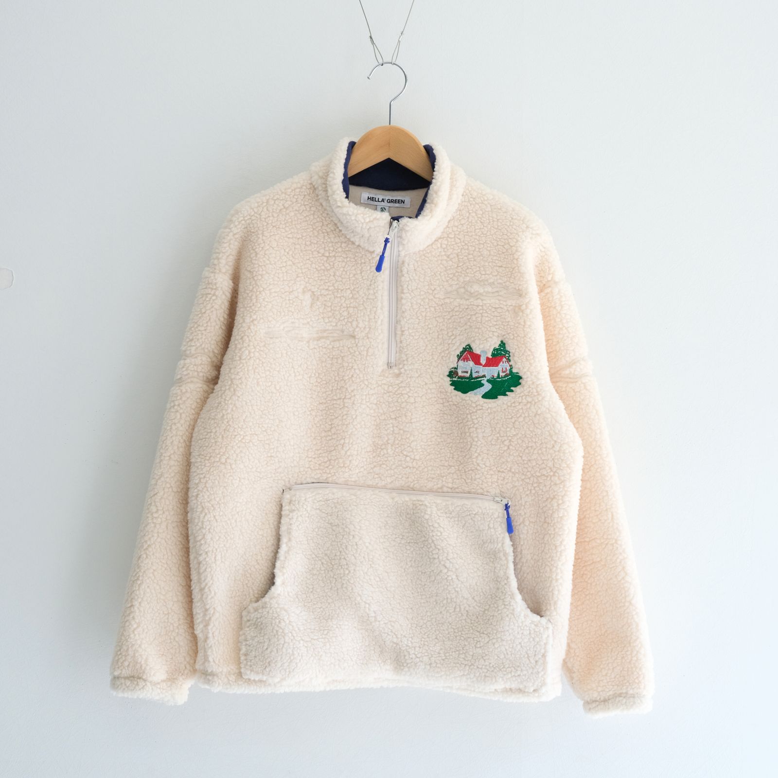 Grass Freece jacket / ジャケット / プルオーバー / フリース / Porlatec / WHITE