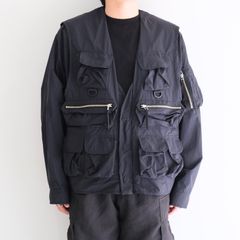 Weathering Nylon Reversible 4Way JKT / ウェザリングナイロンリバーシブル4Wayジャケット（OFF BLACK）
