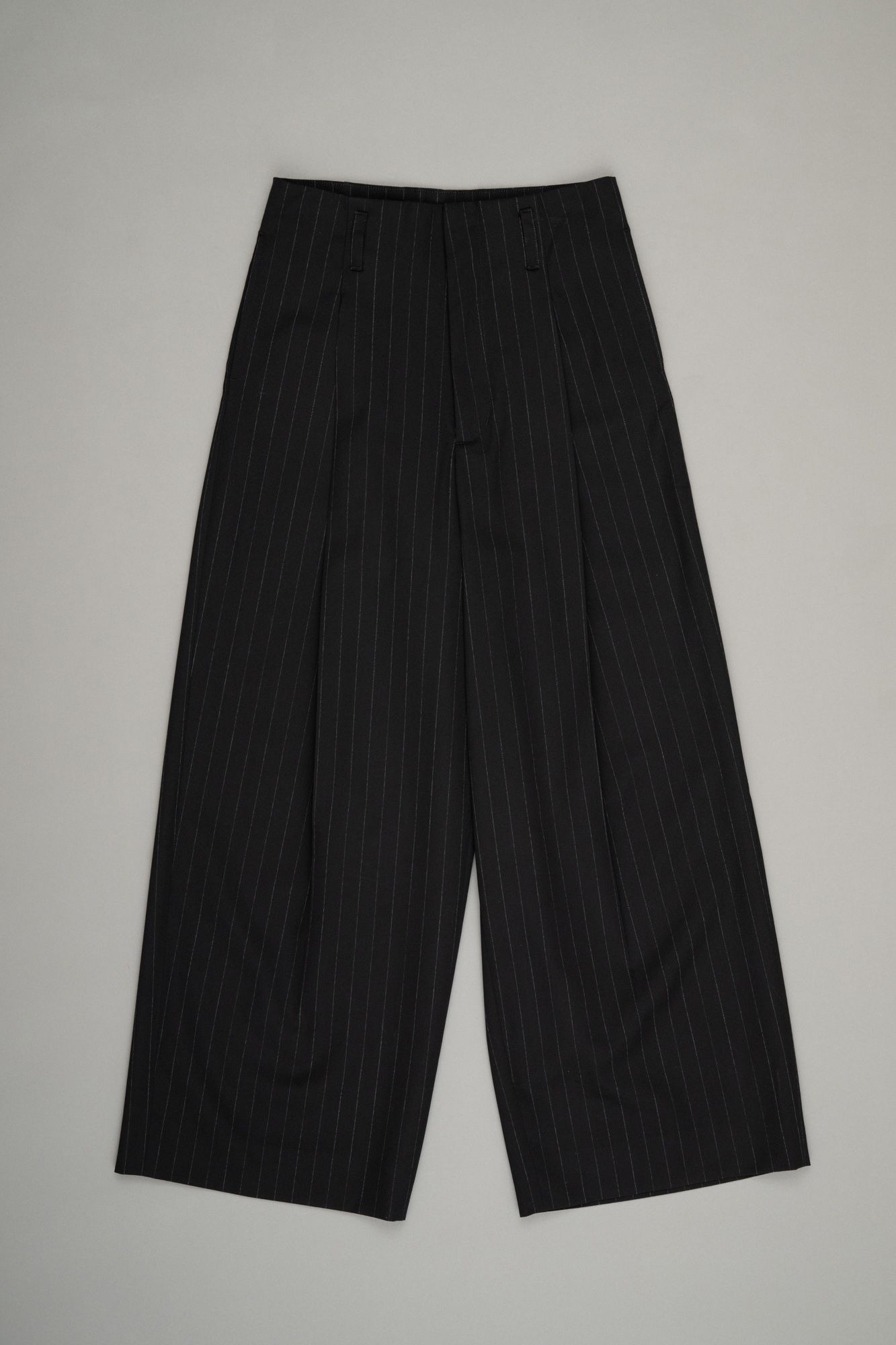 Tuck Wide Trousers（Black Stripe）