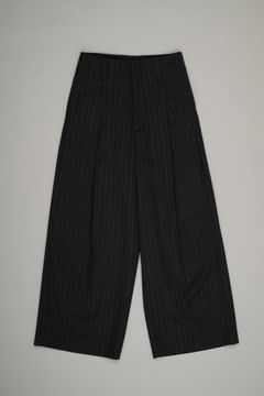 Tuck Wide Trousers（Black Stripe）