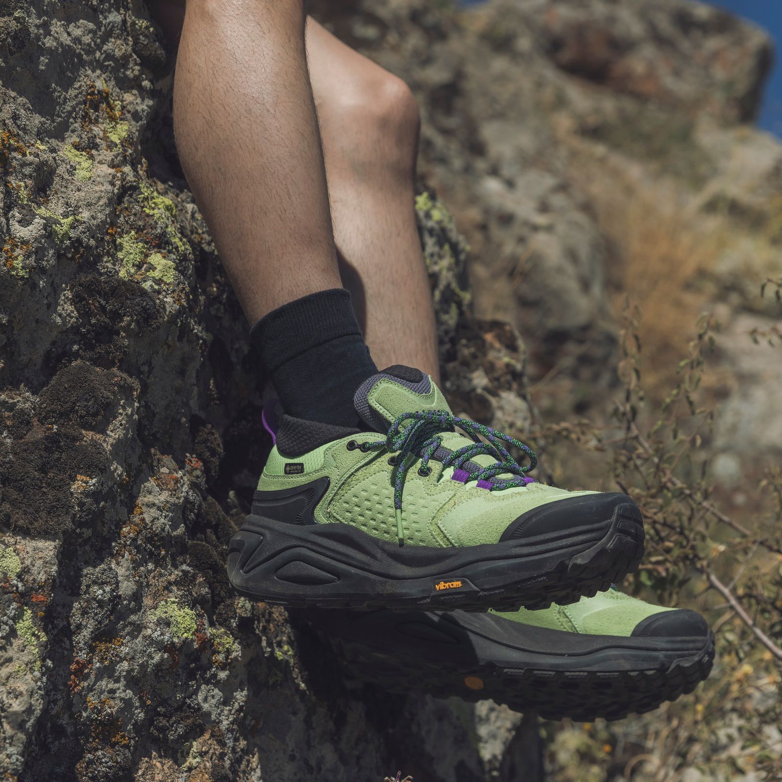 【 HOKA 】KAHA 3 LOW GTX TP "GORE-TEX"  / スニーカー / GORE-TEX / HONEYDEW / BLACK