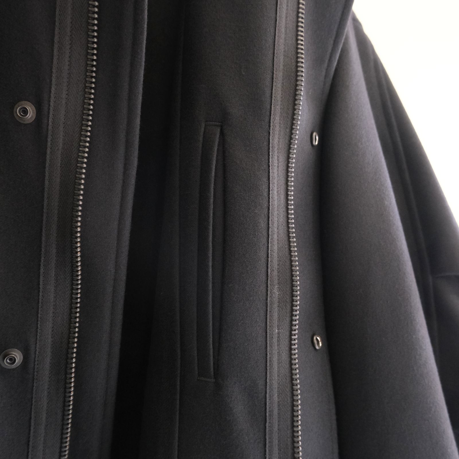SUPER FINE LIGHT MELTON B/C FIELD COAT / コート /  / BLACK