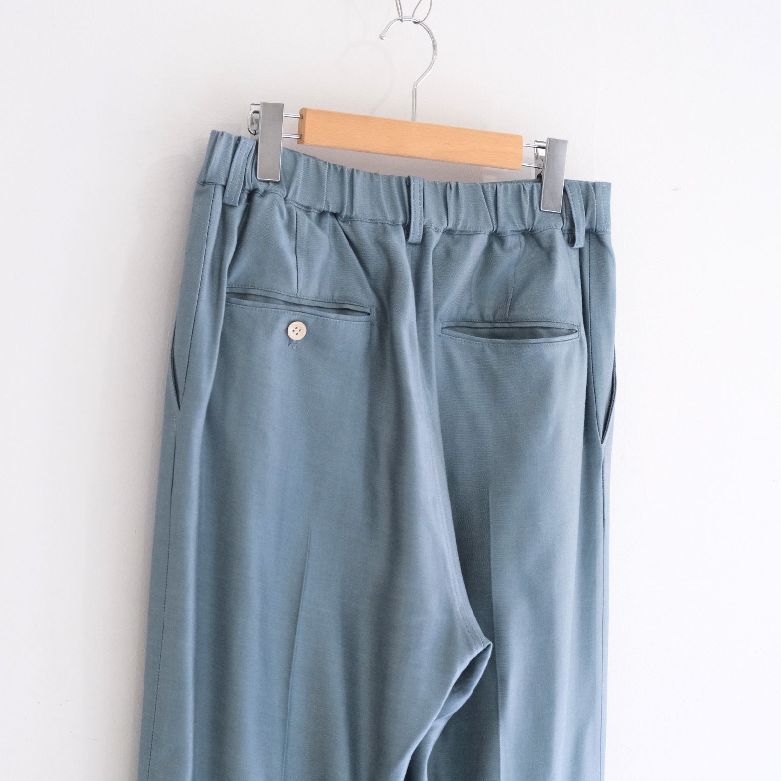 【残り1点】WIDE EASY FLARE TROUSERS  - Heavy Cupra -（Blue）