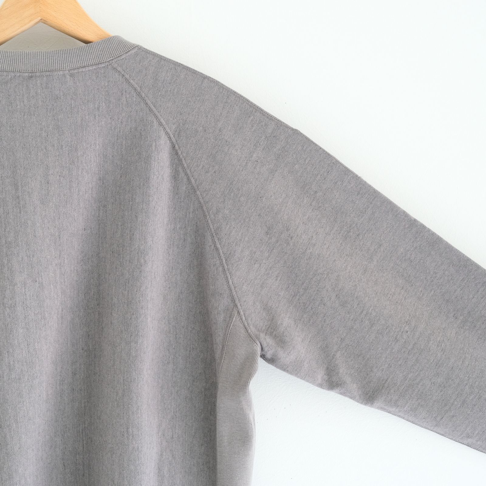 FADED SILKY TERRY RW SWEAT SHIRT / スウェット / HEATHER ASH