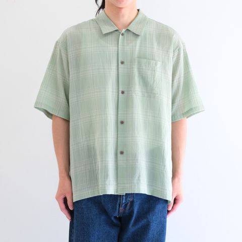 "MERCED" Sheer Through Shirt （MINT）