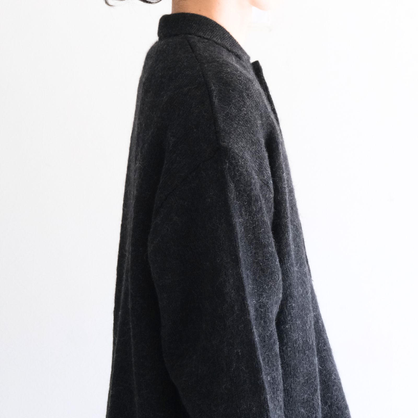 【残り1点】Kid Mohair Knit Shirts（Black）