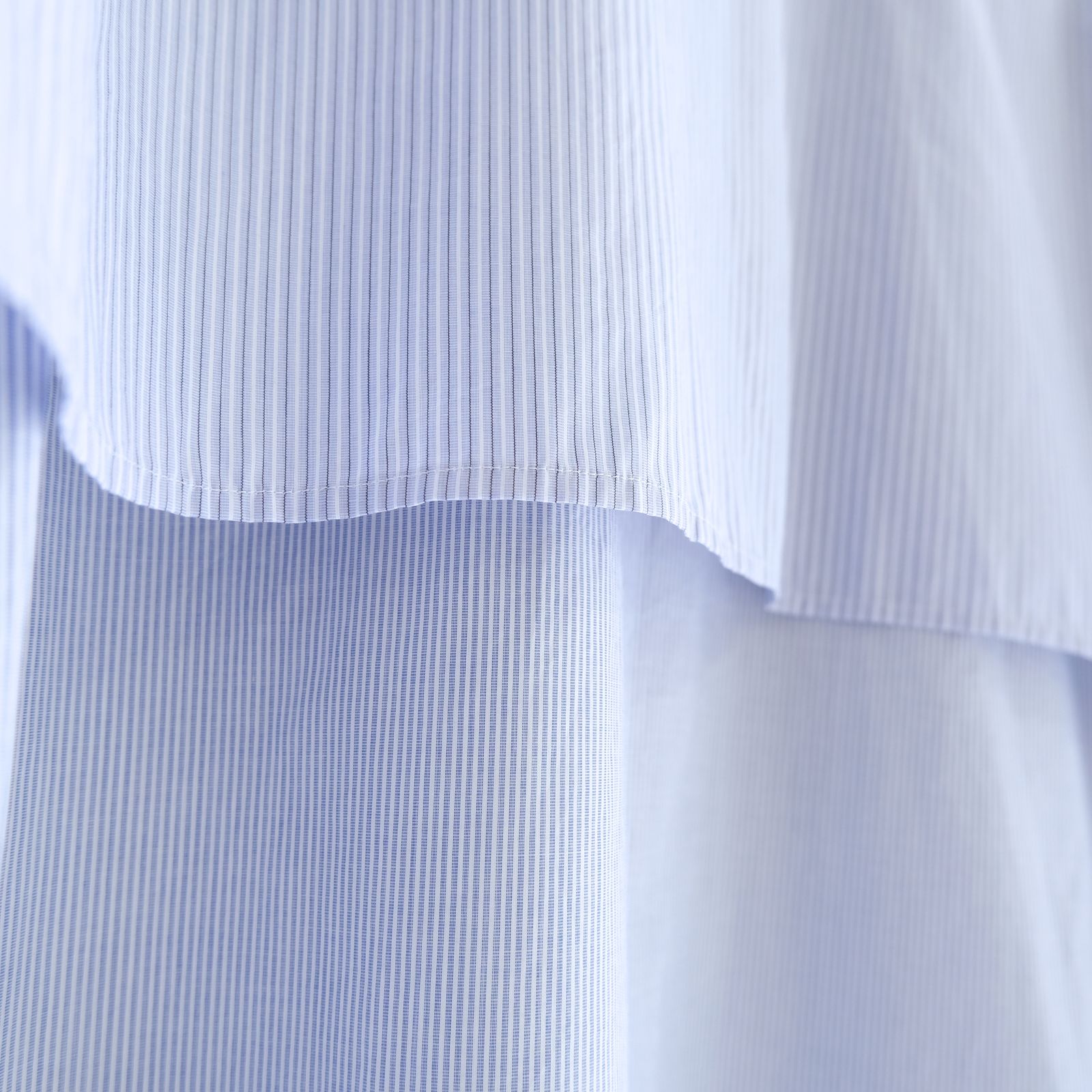 【残り1点】Layered Shirt / レイヤード シャツ（Sax Stripe）