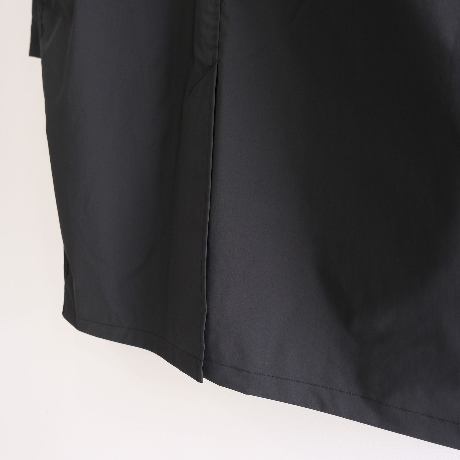 WATER RESISTANT WOOL BALMACAAN COAT（BLACK）