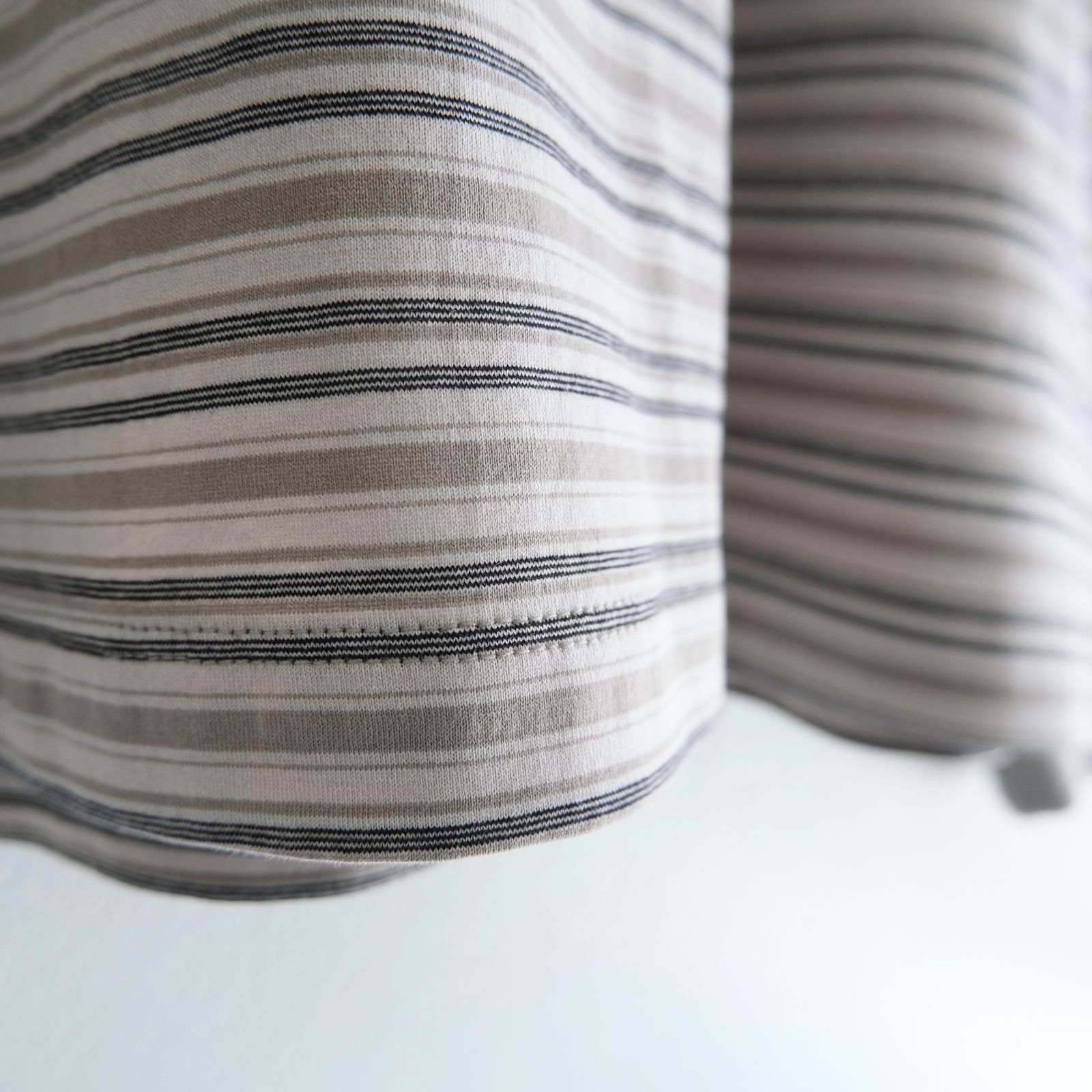 Brief Stripe Rugby TEE / ブリーフストライプラグビーTシャツ（LIGHT KHAKI）