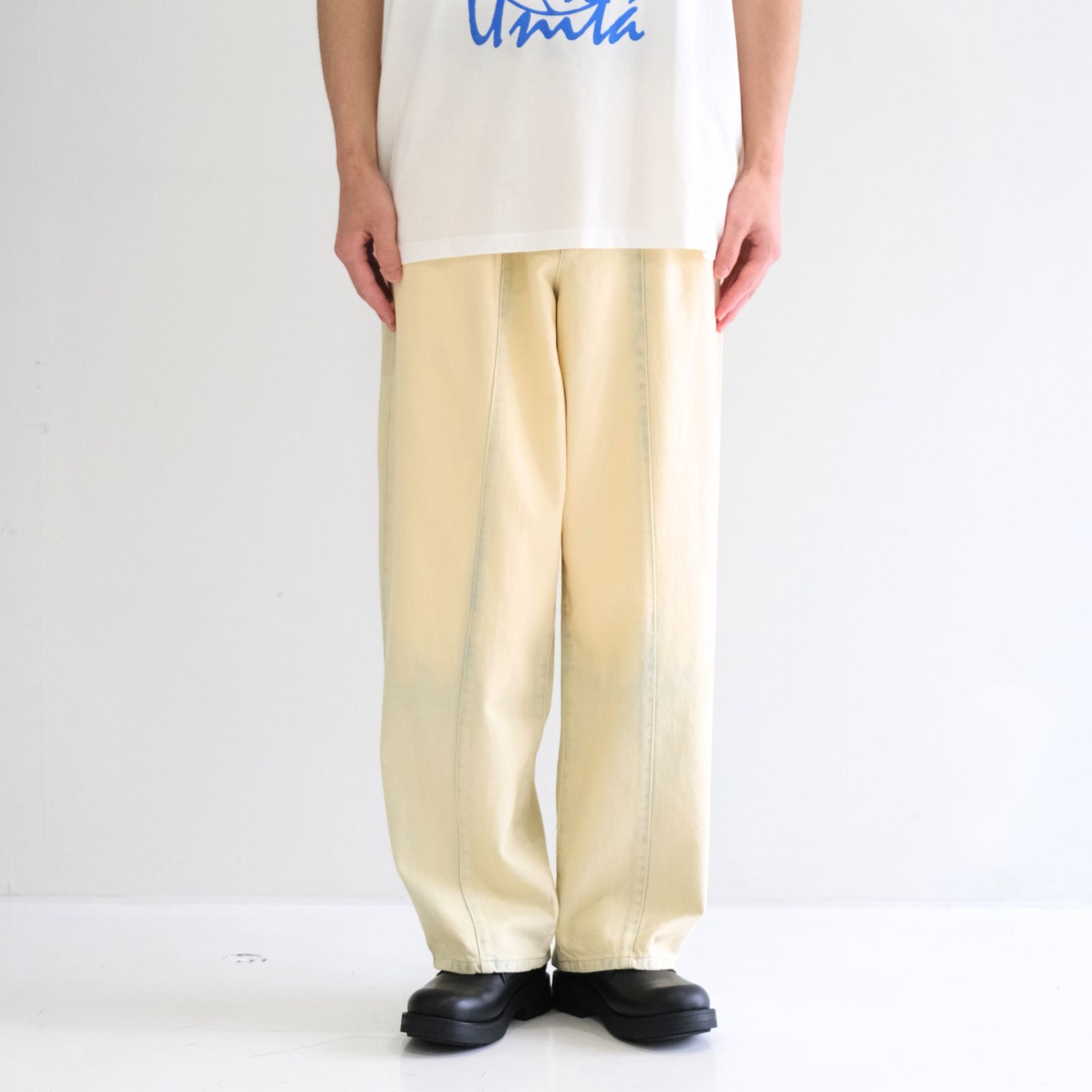 Impact Denim Pant / インパクトデニムパンツ（Mid-Blue Fade w Ecru Tint）