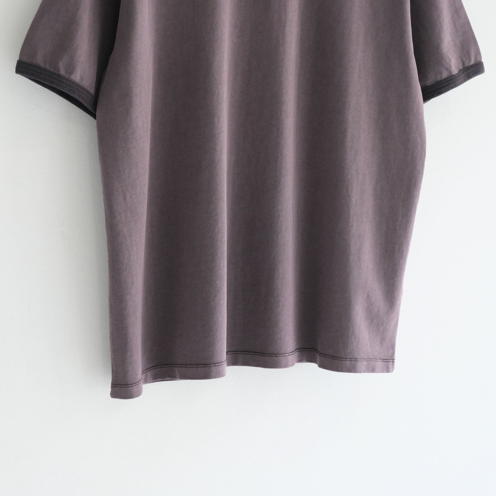 Homeboy Garment Ringer Tee / ホームボーイ ガーメント リンガーTシャツ（CHARCOAL BROWN）