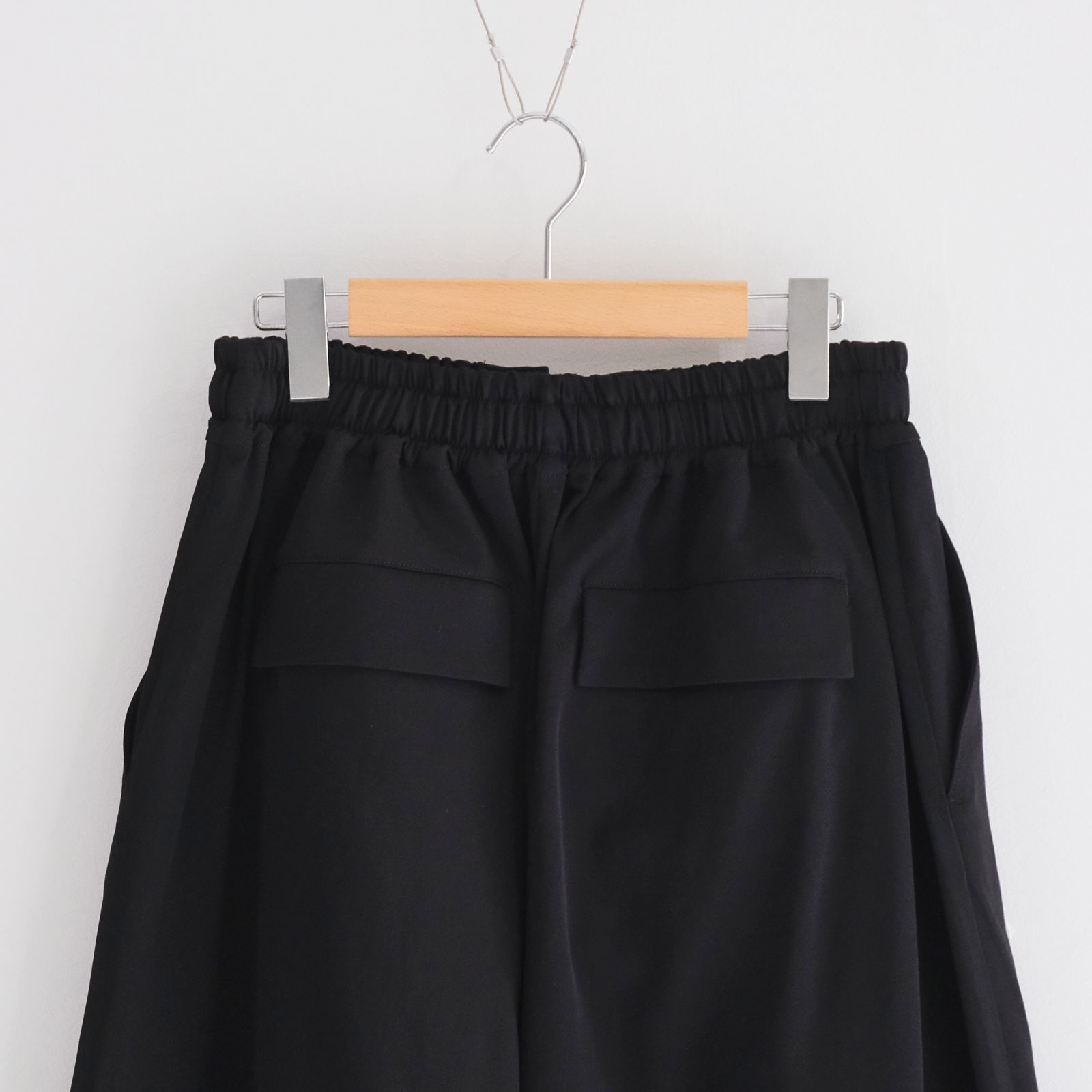Wide Baggy Twill Short Pants / パンツ / ショーツ / バギー / Black