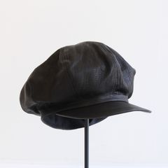 NEWSBOY HAT / キャスケット / ディアスキン /  BLACK