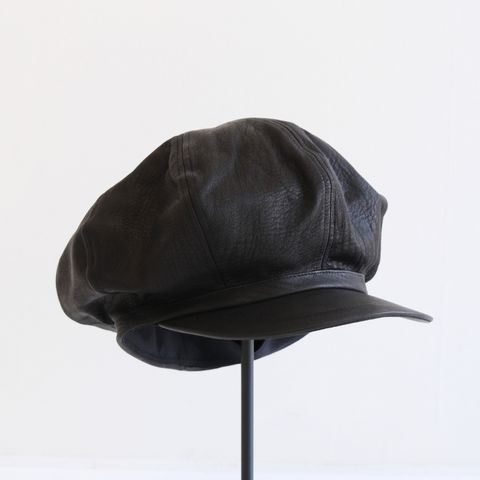 NEWSBOY HAT / キャスケット / ディアスキン /  BLACK