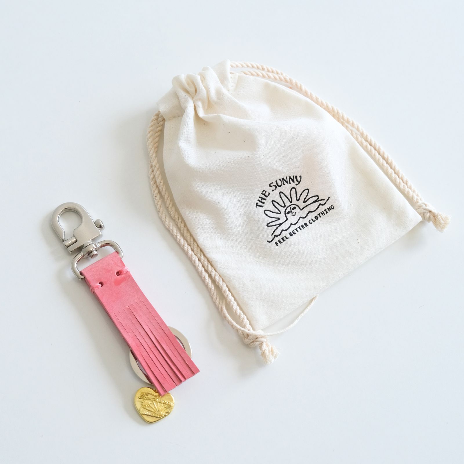 【残り1点】FRINGE KEY HOLDER（pink）