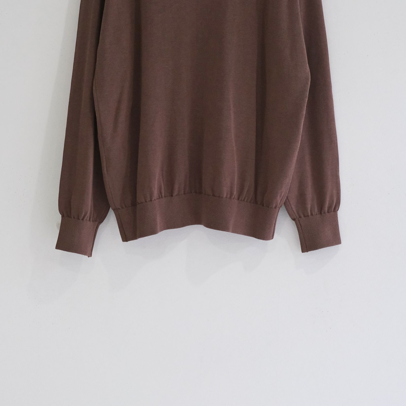 Current Silk V-neck Knit / ニット / Vネック / ブラウン