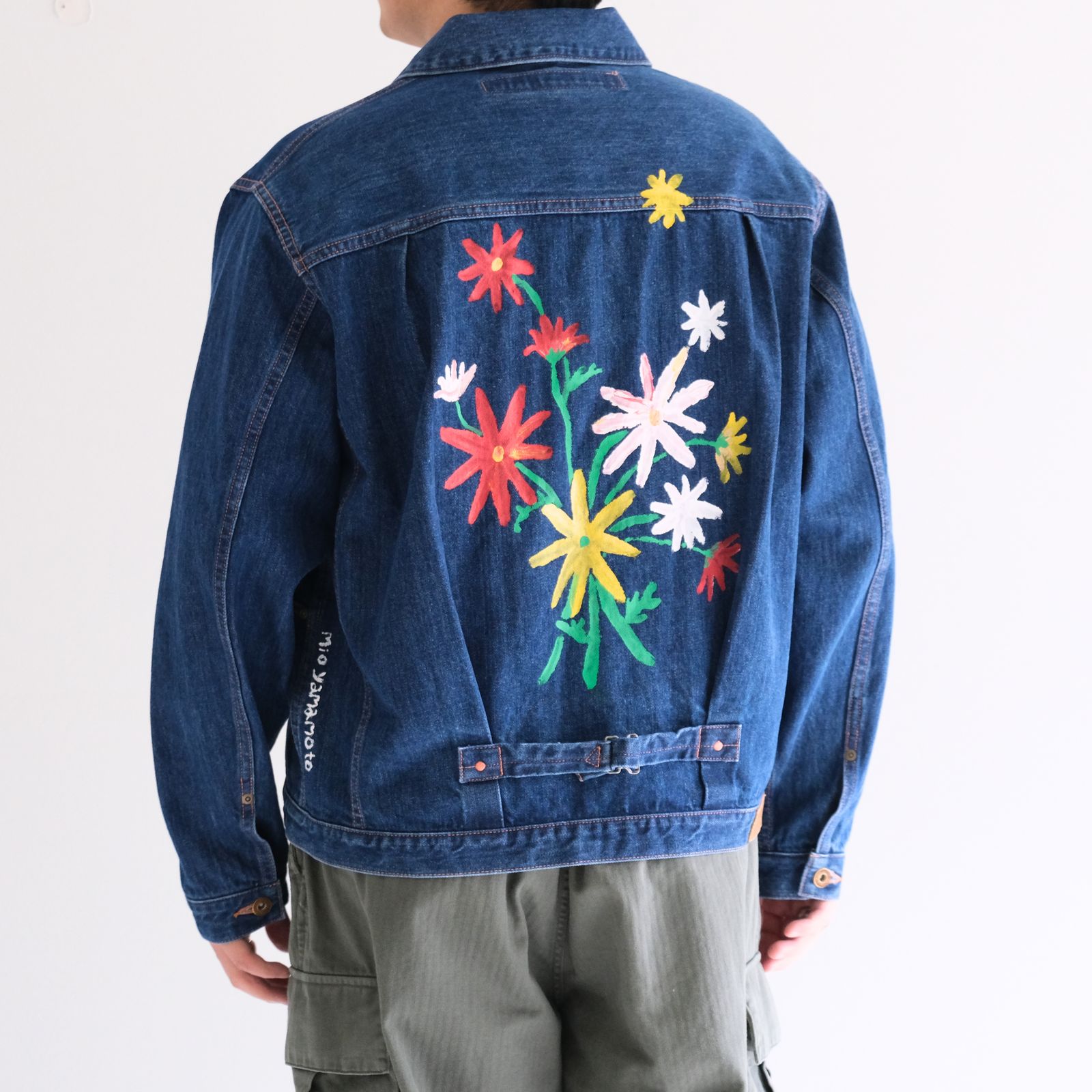 "ROEBUCK" Type-50s Hand Painted Jacket feat. MIO YAMAMOTO / 「ROEBUCK」タイプ50s ハンドペイントジャケット feat. ミオ ヤマモト（BLUE）