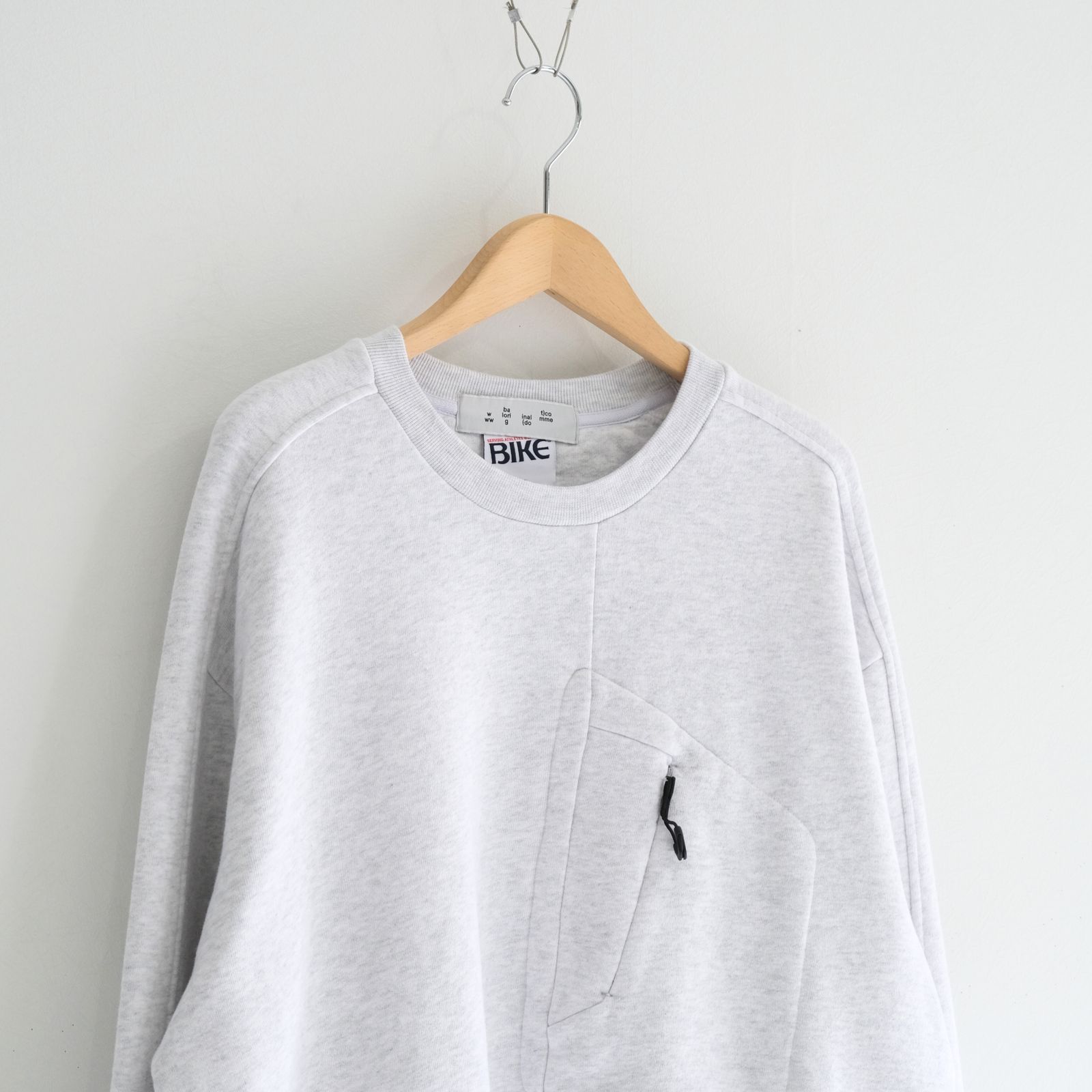 BAL / BIKE ATHLETIC LOOP WHEEL COTTON CREW / スウェット / ASH GRAY