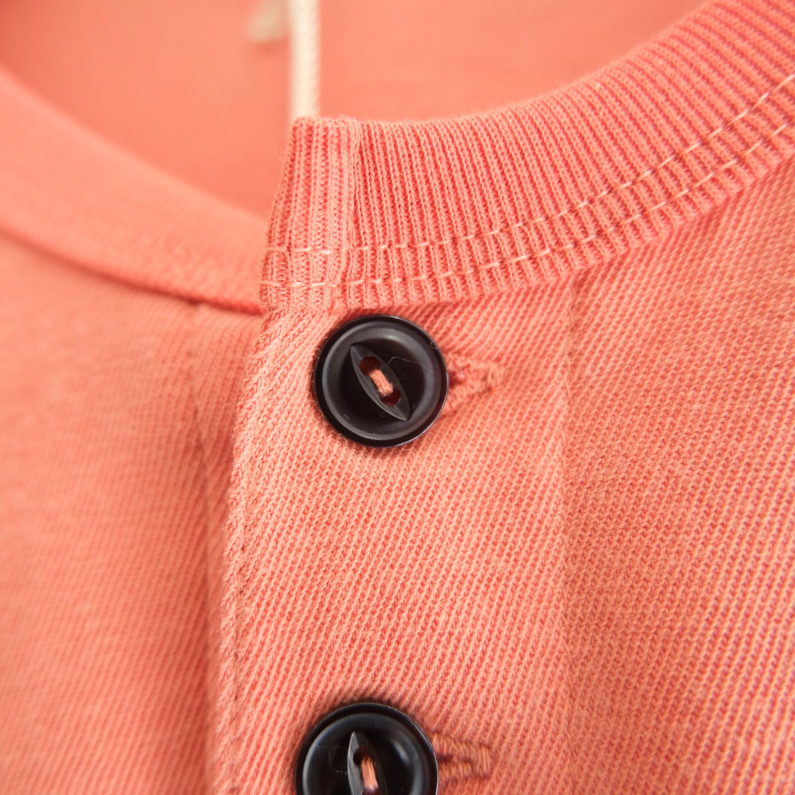 FADED TWIST TENJIKU HENLEY-NECK TOP / ヘンリーネック / ロンT / ORANGE