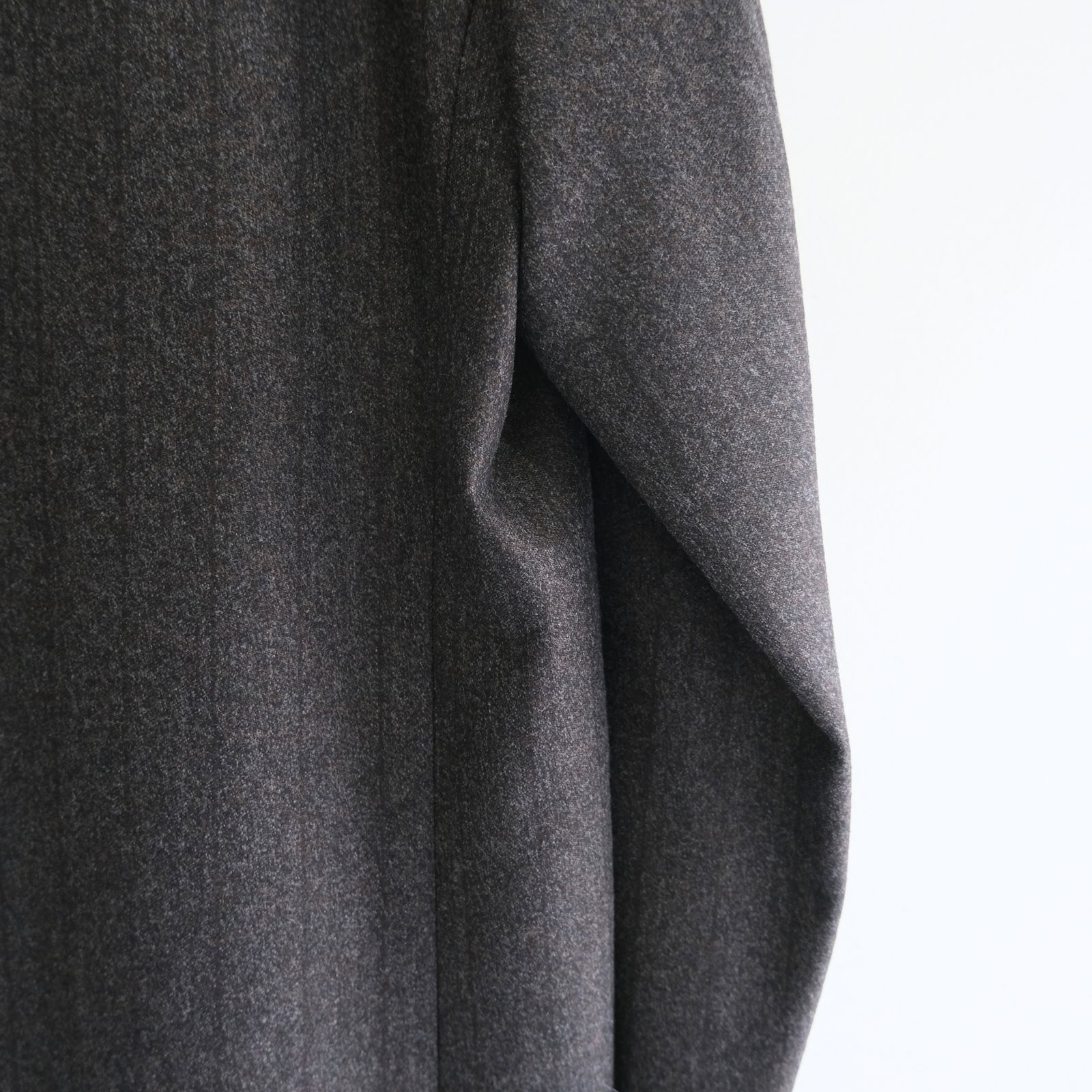 【残り1点】MELANGE BARATHEA STRIPE DB JKT（CHARCOAL BROWN）