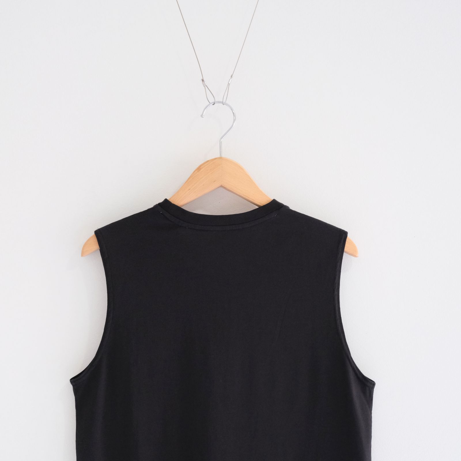 No Sleeve Top / ノースリーブ / 天然ピマコットン / BLACK
