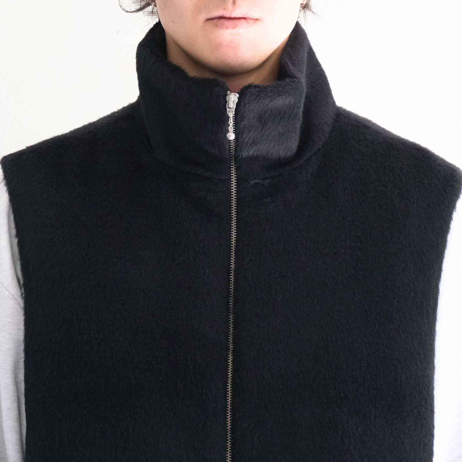 【残り1点】MERELY SURI ALPACA INUIT FUR VEST（BLACK MINK）