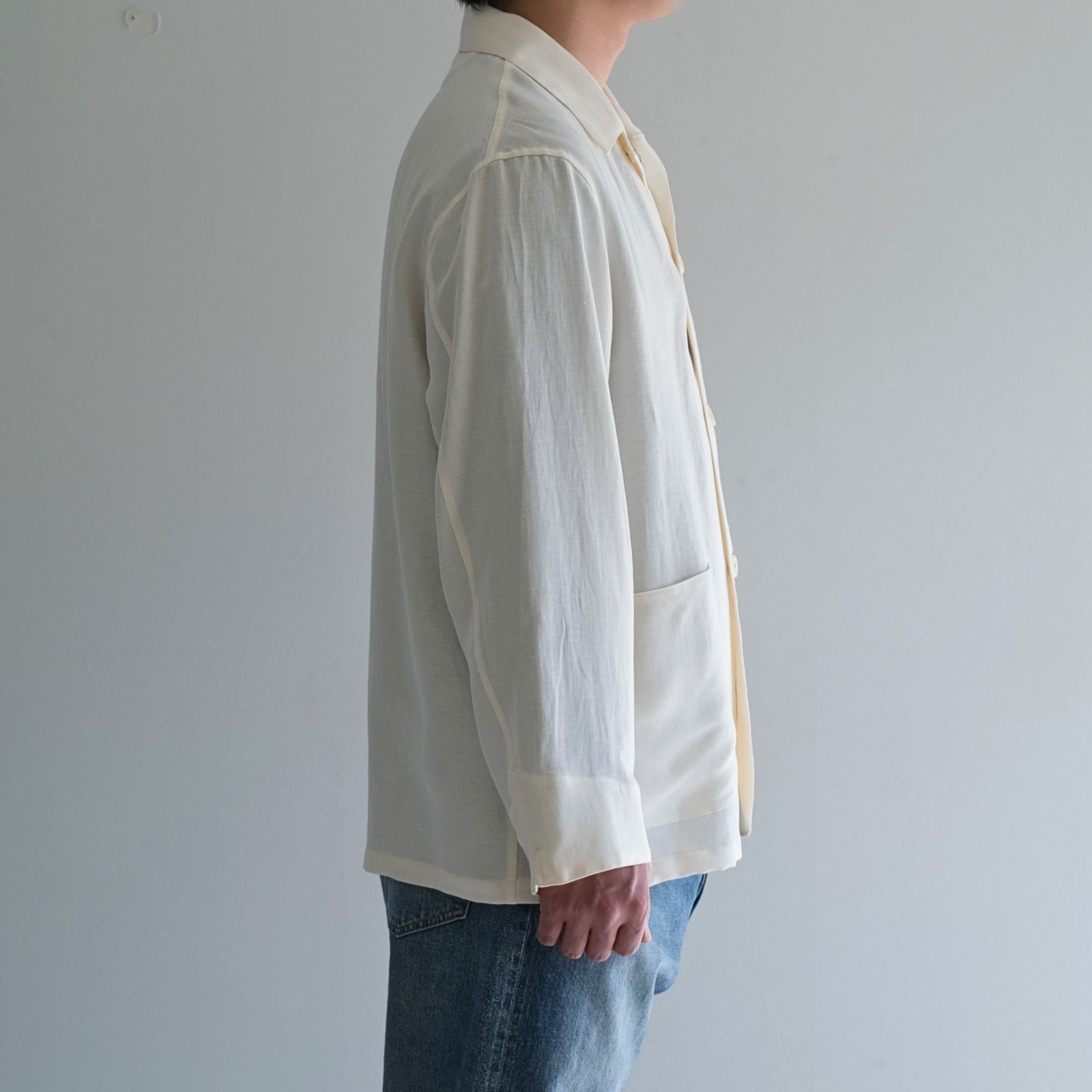 ULTERIOR - TA/L MESH SH-COVERALL / カバーオール / ECRU | iko