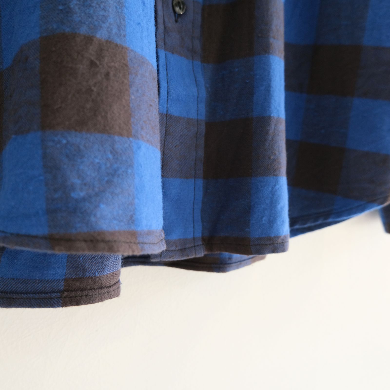 BUFFALO CHECK WORK SHIRTS ‐Cotton slub mix‐ / シャツ / バッファローチェック / Blue