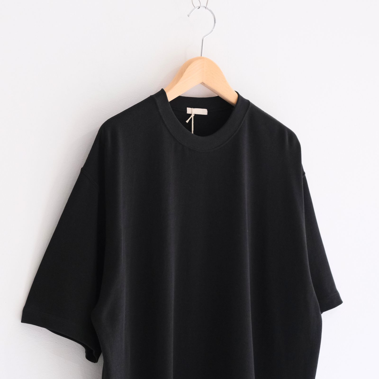 SOFT DRY SHORT LOOP TERRY SWEAT TEE （BLACK）