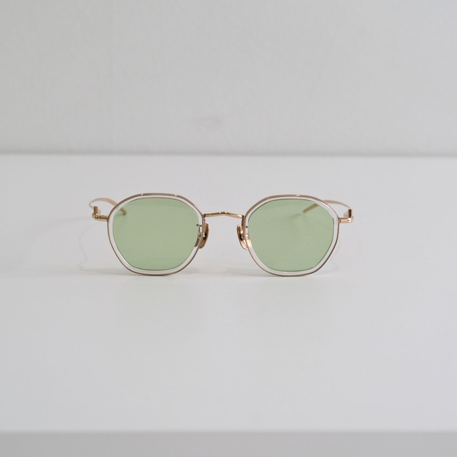 1042SG / clear × gold / IGUANA GREEN / サングラス / 眼鏡