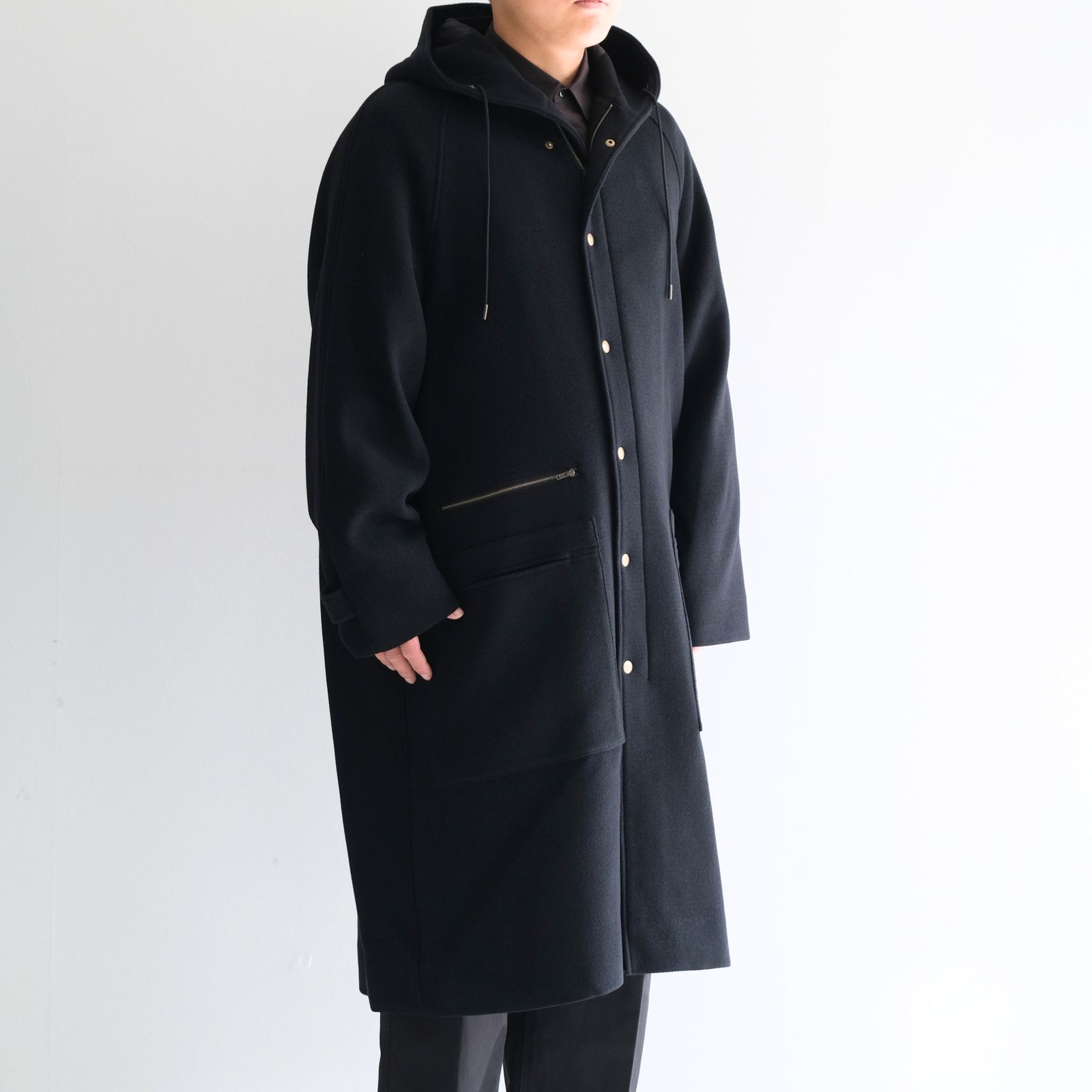 Lambs tweed - Gerrard / コート / ウール / ラム / Lamp Black