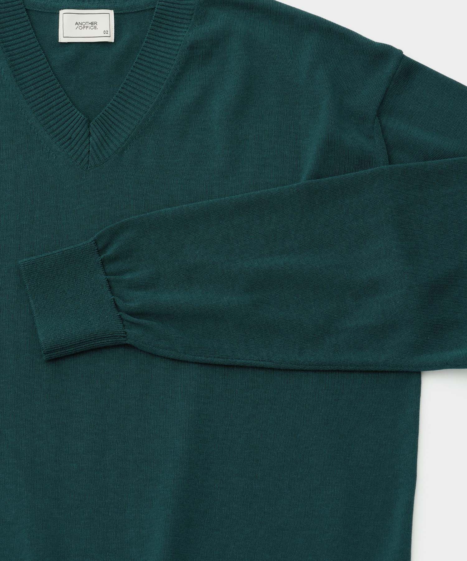 Current Silk V-neck Knit / ニット / Vネック / グリーン